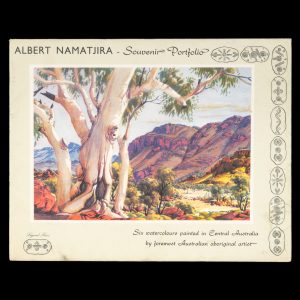 Albert Namatjira : souvenir portfolio : six watercolours painted in Central Australia by foremost Australian Aboriginal artist.