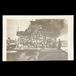 [BATTLE OF COCOS] Group of original photographs taken by a crew member of HMAS Sydney in the aftermath of the engagement with the Emden on 9 November, 1914.