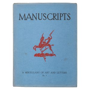 Manuscripts : a miscellany of art and letters : no. 5. May 1933