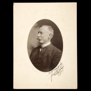 Signed studio portrait of George W. Kelly. Melbourne, 1910.
