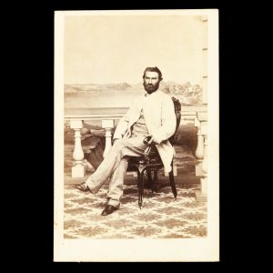 Studio portrait of pastoralist David Reid Jnr. Melbourne, c.1866.