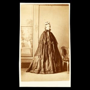 Studio portrait of a lady in half-mourning. Geelong, Victoria, c.1867.
