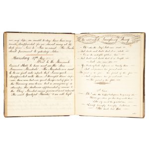 [JUDAICA] Manuscript diary of Mondle Emanuel Phillips, law clerk. Sandhurst (Bendigo), Victoria, July 1857 to May 1858.
