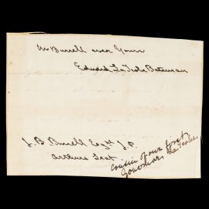 Edward La Trobe Bateman, artist and garden designer: cut signature (Melbourne, c.1868-69).